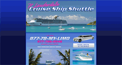 Desktop Screenshot of ftlauderdalecruiseshipshuttle.com